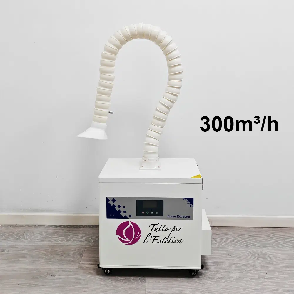 Aspiratore carboni attivi Professionale 300 m3/h per estetista manicure pedicure polveri sottili estetista centro estetico