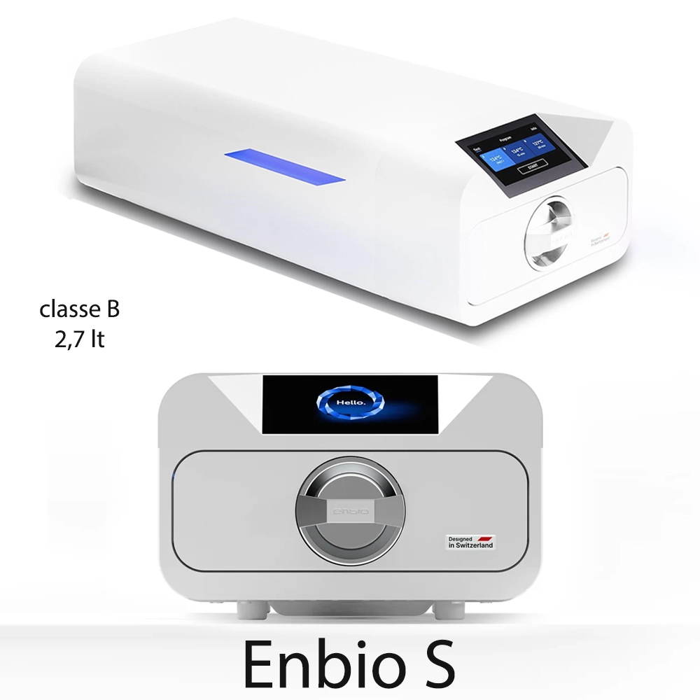Autoclave Enbio S Classe B 2,7 Litri Professionale per Estetista, Centro Estetico, Podologo e Tatuatore