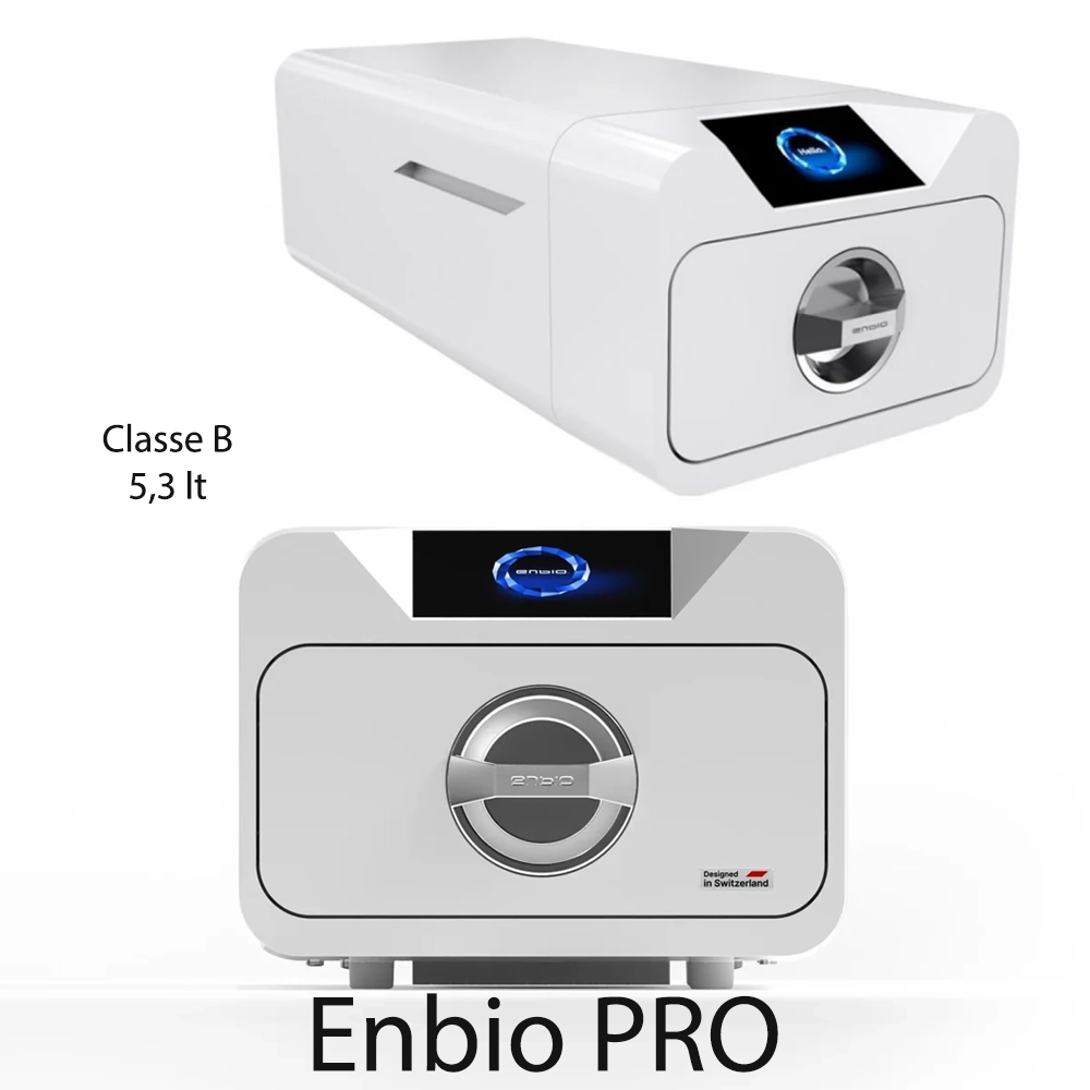 Autoclave Enbio PRO 5,3 Litri Classe B Professionale per Centro Estetico, Studio Medico, Podologo e Tattoo Studio
