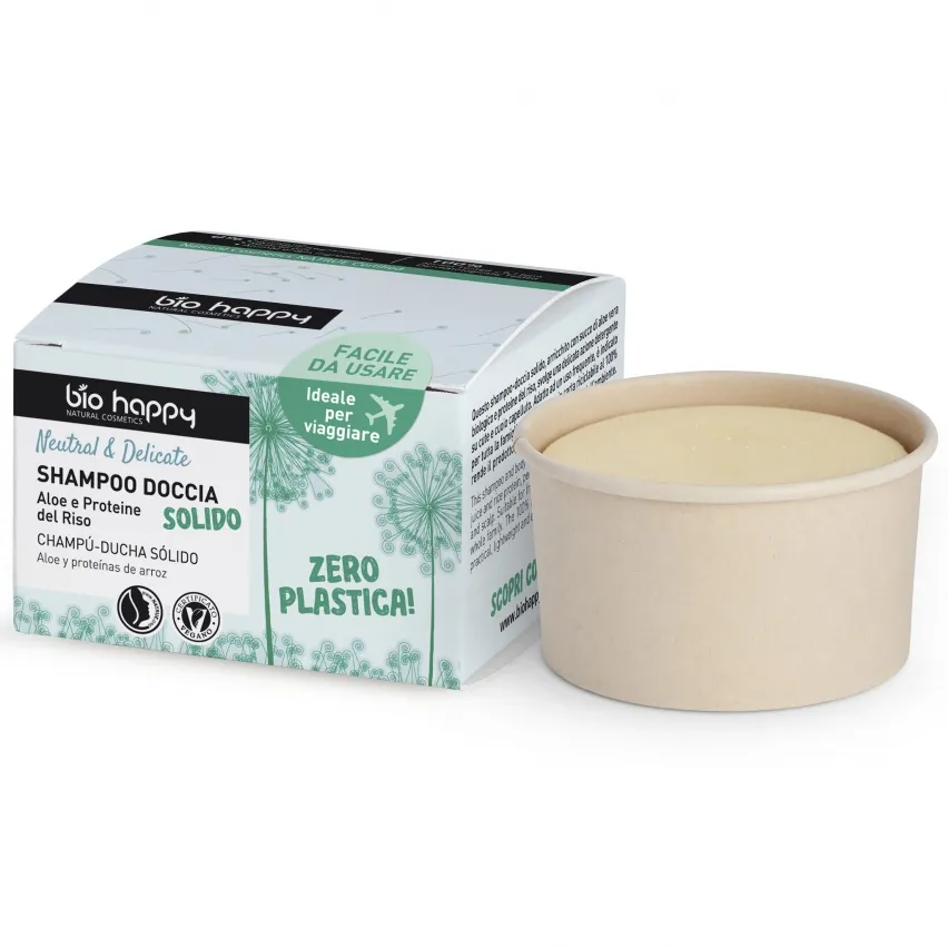 BIO HAPPY Neutral & Delicate – Shampoo Doccia Solido