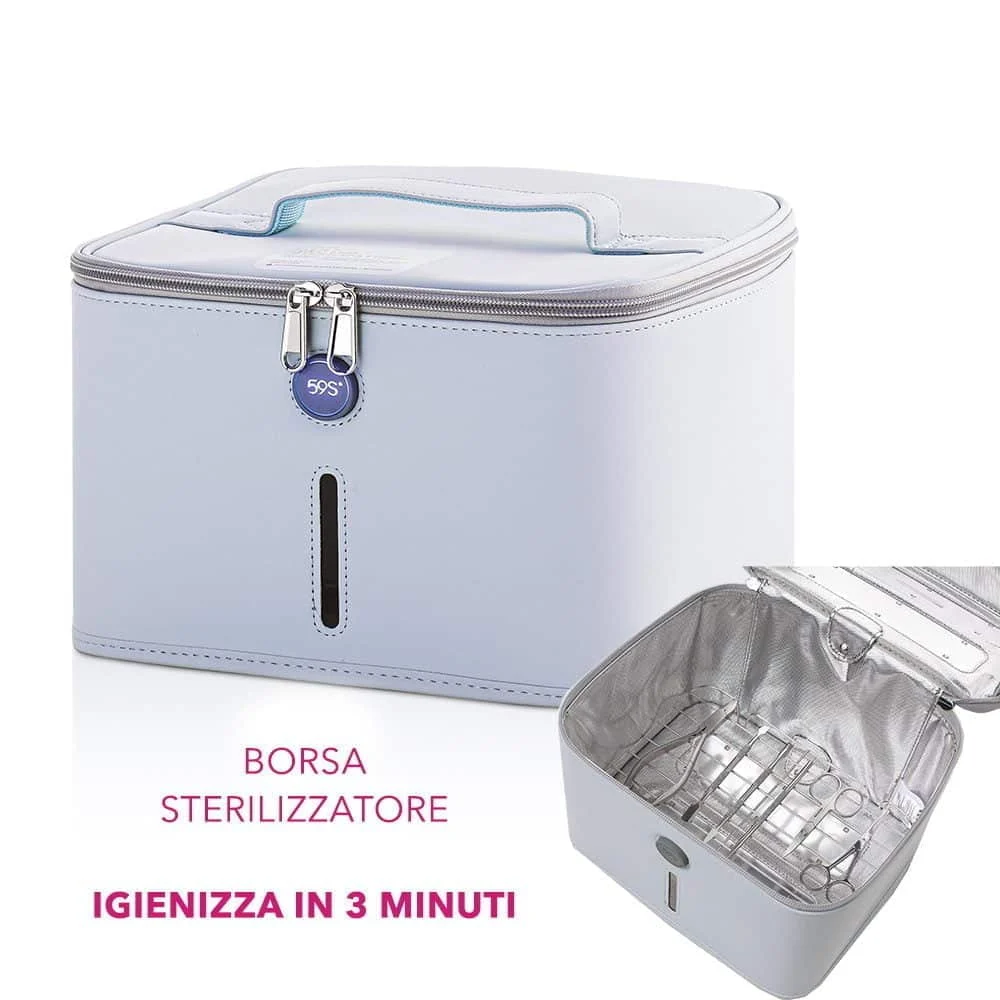 Borsa Sterilizzatore Portatile UVC – Igienizza in 3 Minuti – 99,9% di Efficacia