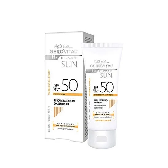Gerovital H3 Crema solare viso Fps50 Tono Dorado 50ml