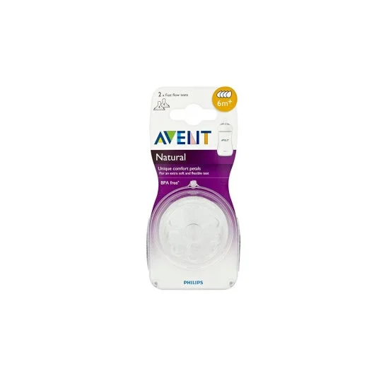 Avent Natural Teat Tettarella a flusso rapido 2 pezzi