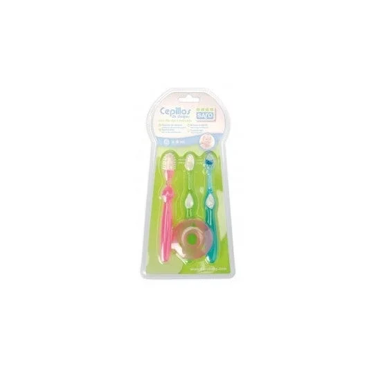 Saro set de aprendizaje cepillos de dientes 3uds