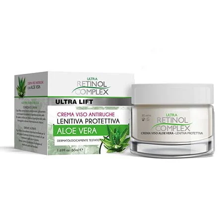 CREMA ANTIRUGHE LENITIVA PROTETTIVA CON ALOE VERA RETINOL COMPLEX 50 ML