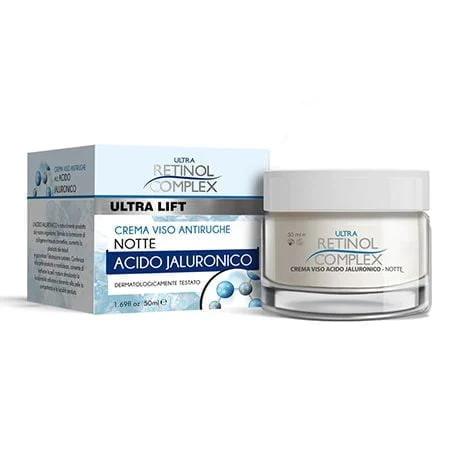 CREMA VISO NOTTE RETINOL COMPLEX ACIDO JALURONICO CREMA ANTIRUGHE ANTI AGE 50 ML