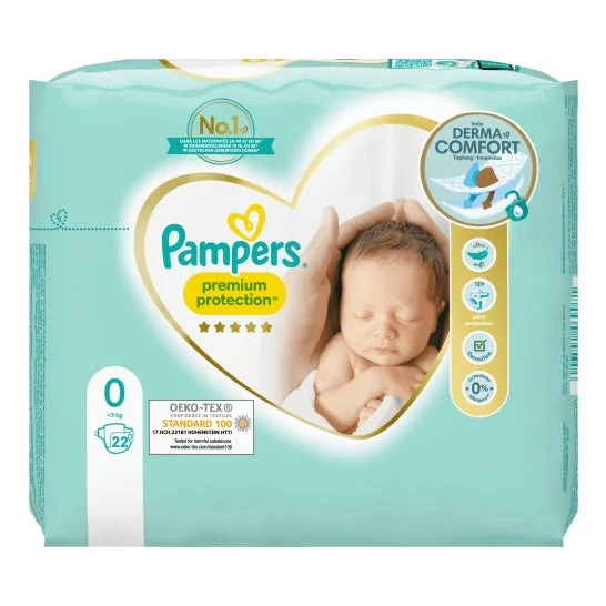 Pampers Premium Protection Pannolini Taglia Micro 22 Unità
