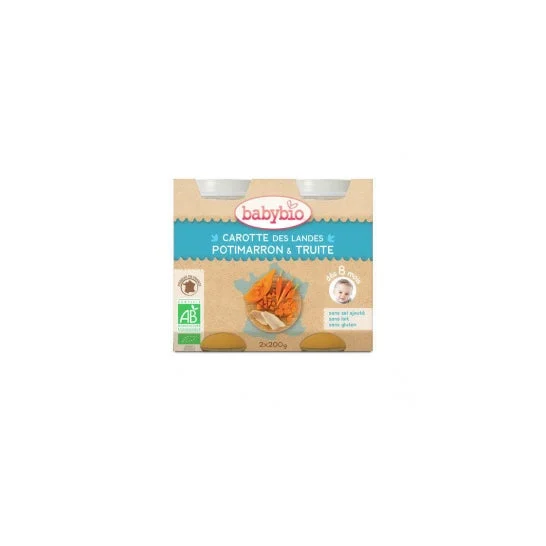 Babybio Menu Verdura/Truite 2X200g