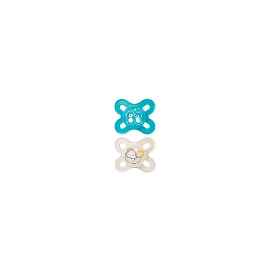 Mam Start Pure Chupete Silicona 0-2M Azul 2uds