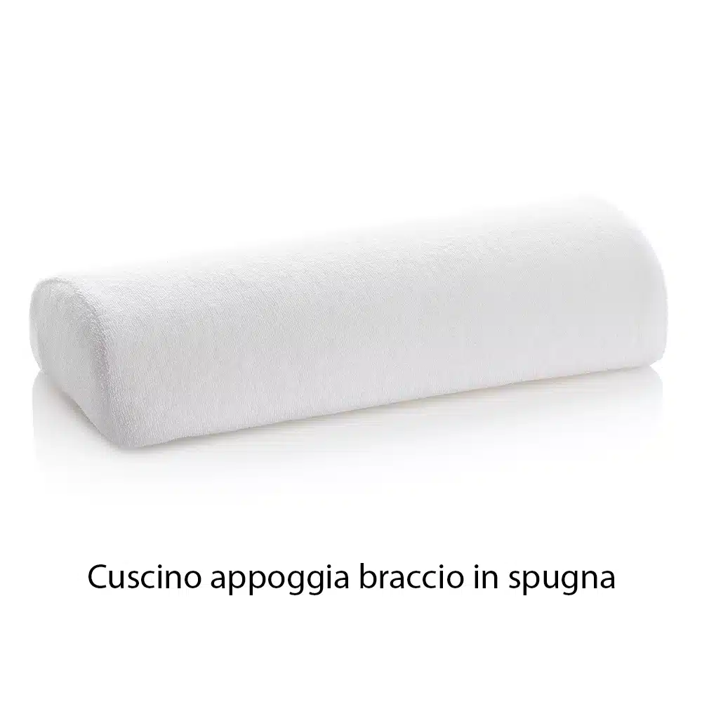 Cuscino appoggia braccio in spugna bianco