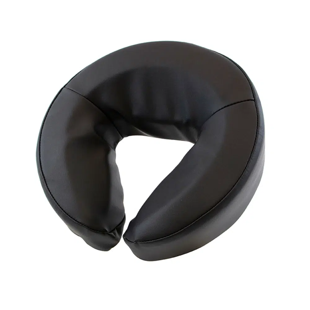 Cuscino Facciale Ergonomico per lettino da massaggio – Rivestimento in PU Nero
