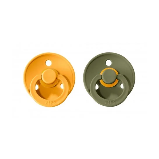 Bavaglini Duo Latex Soother Honey Bee Olive 0-6M 2uds