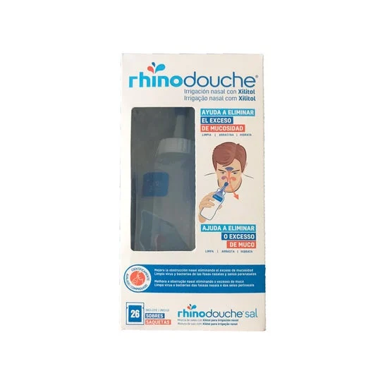 Rhinodouche Pack Irrigatore Nasale + Sinus XL 500ml + 26 Bustine