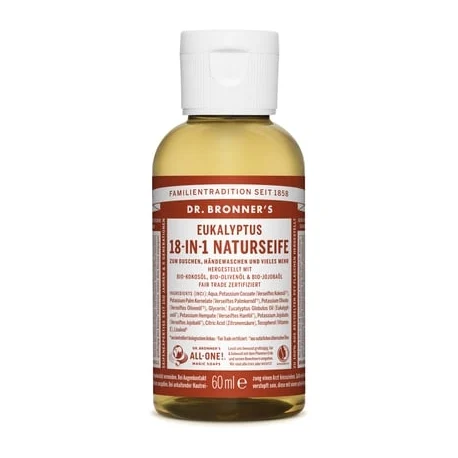DR BRONNER’S Sapone Liquido 18 in 1 Eucalipto 60 ml