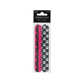 Cala Fashion Files 5 Skull Pink Lima Uñas 2uds