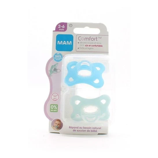 Mam Comfort Duo Blu 2-6M 2uds
