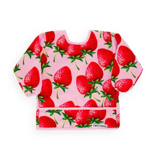 Twistshake manica lunga Strawberry stampa bavaglino impermeabile 1pc