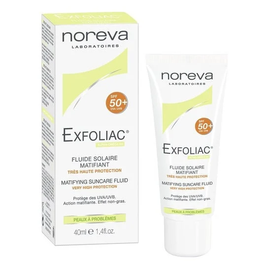 Noreva Exfoliac Matifying Solar Fluid Spf50+ 40Ml