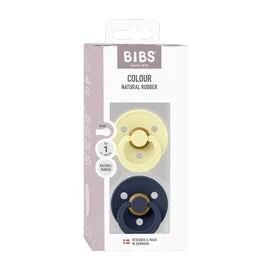 Bibs Pacifier Colour Round Luna Deep Space 0-6M 2 Unidades