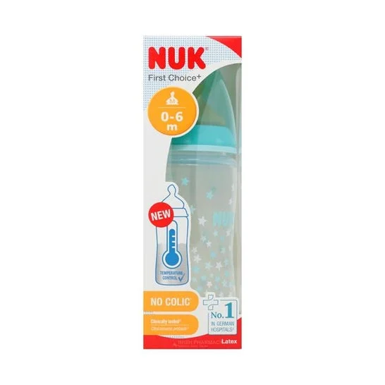 Nuk First Choice+ Temperature Control Biberon Latex 0-6M 300ml