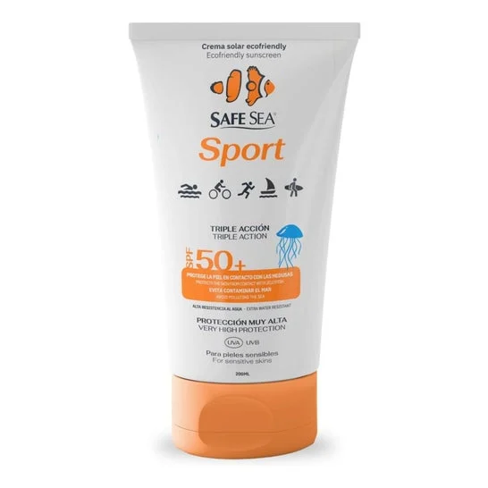 Safe Sea Solar Medusas Sport Triple Accion Crema Spf50+ 200 ml
