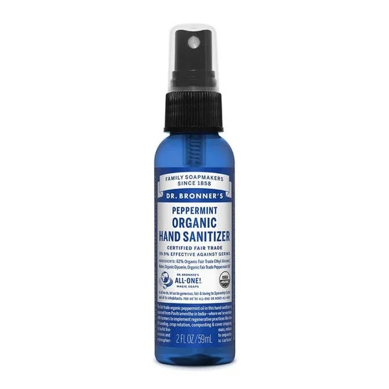 Dr. Bronner's Organic Peppermint Hand Sanitiser 59ml