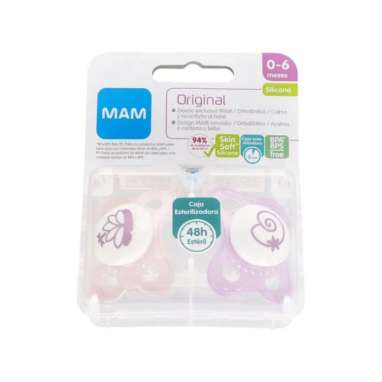 Mam Baby Soother originale in silicone 0-6 M 2uts