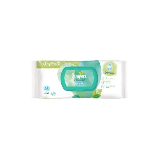 Pampers Salviette per bambini 0% plastica 48 Unità