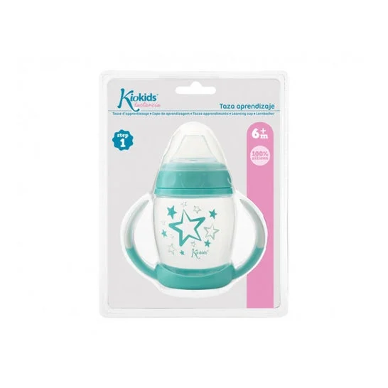 Kiokids Taza de Aprendizaje Azul 1ud