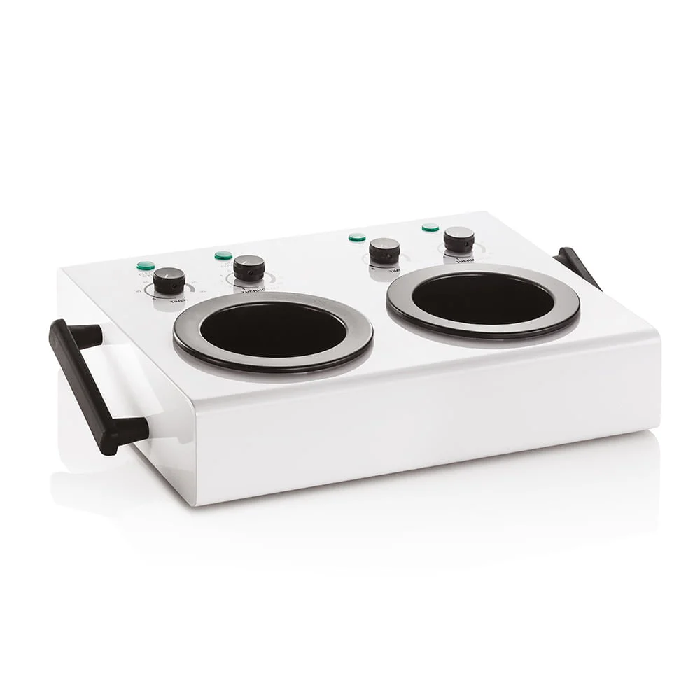 Fornello Scaldacera DOPPIO CON TIMER XaniPro per Barattoli da 400 ml – Professionale Serie Export