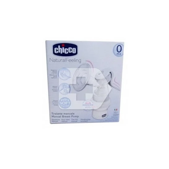 Sensazione naturale Chicco ™ Pompe Seno manuale 0m + con capezzolo in silicone 1pc