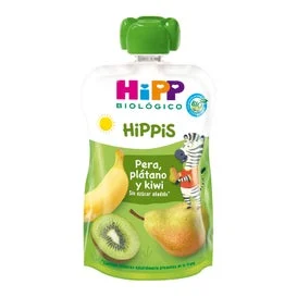 Hipp Pouches Pera Plátano Y Kiwi Bio 100g