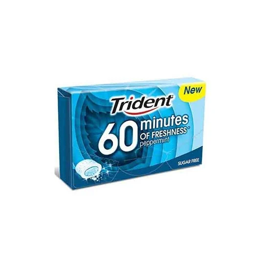 Trident 50 Minuti Freschezza Menta Gomma da Masticare 20g