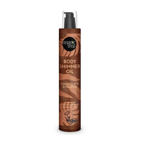 Organic Shop Body Shimmer Oil Chocolate Mango 100ml