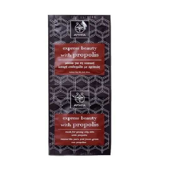 Apivita Express bellezza oleosa e giovane maschera Skin 2x8ml