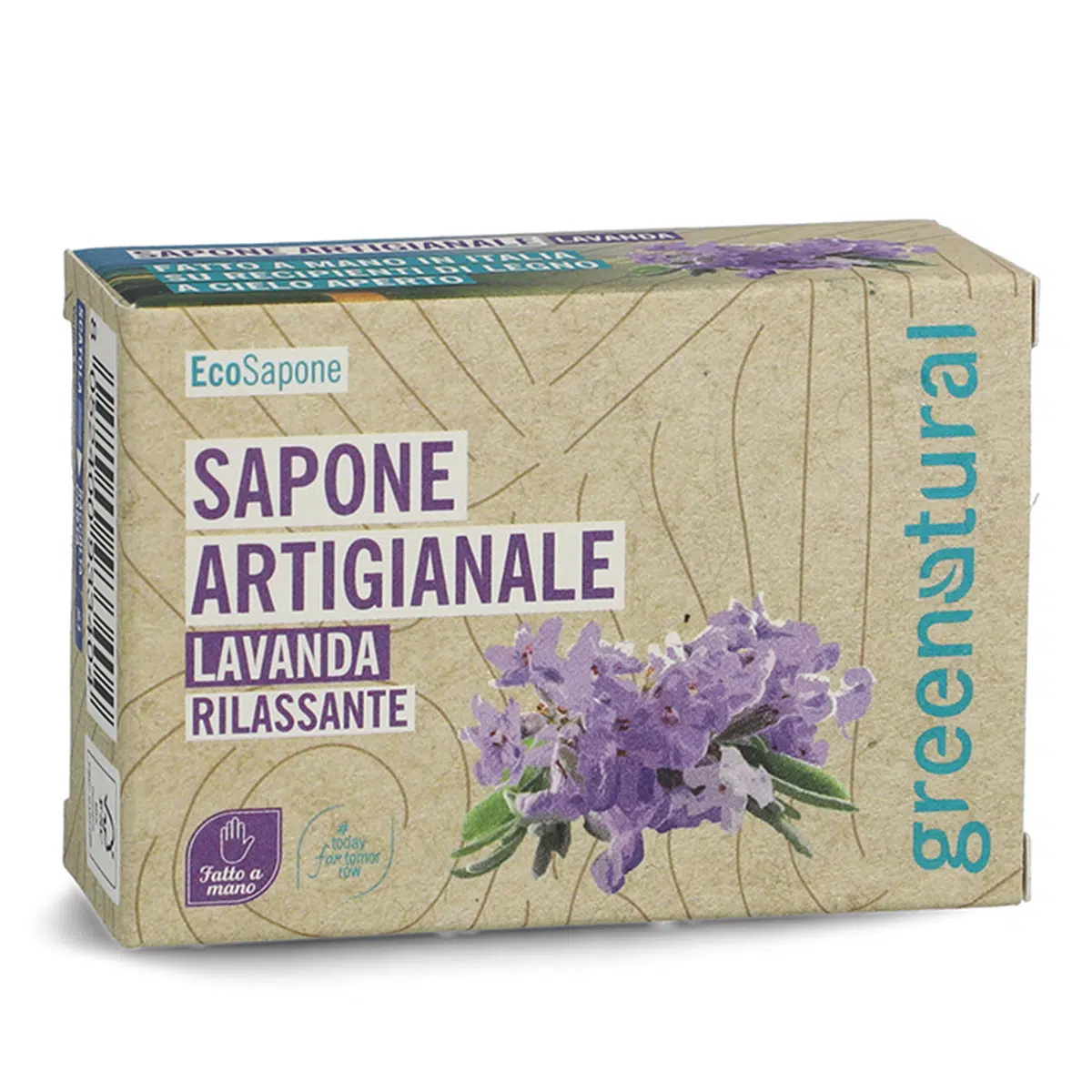 GREENATURAL Sapone Artigianale Lavanda Rilassante