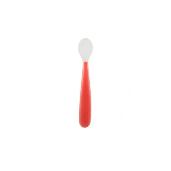 Cucchiaio del silicone di Chicco6m+ su rosso