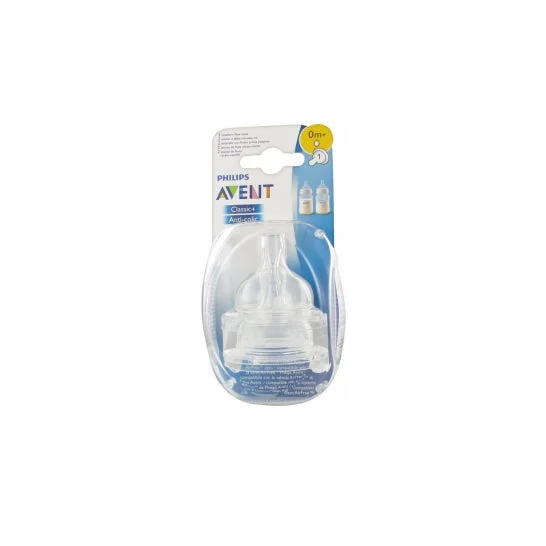 Tettarella in silicone Avent in silicone a flusso neonatale 0m+ 2 pezzi