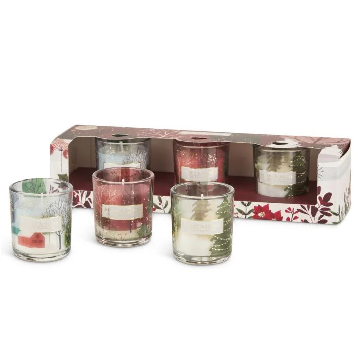 HEART & HOME Cofanetto 3 Candele Natalizie