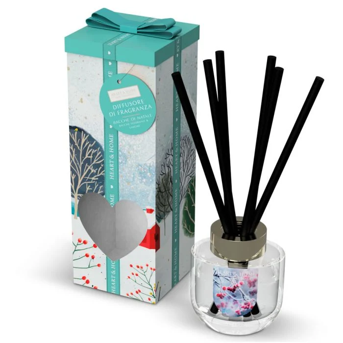 HEART & HOME Diffusore 70 ml – Bacche di Natale