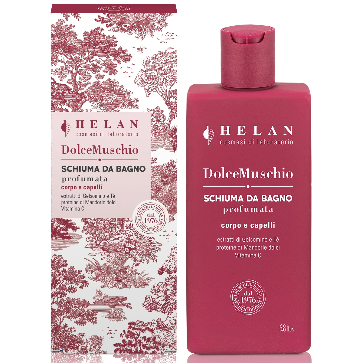 HELAN Dolce Muschio – Schiuma da Bagno Profumata Corpo e Capelli
