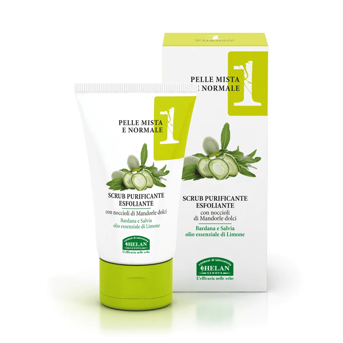 HELAN Linea Viso 1 Pelle Normale e Mista – Scrub Purificante Esfoliante