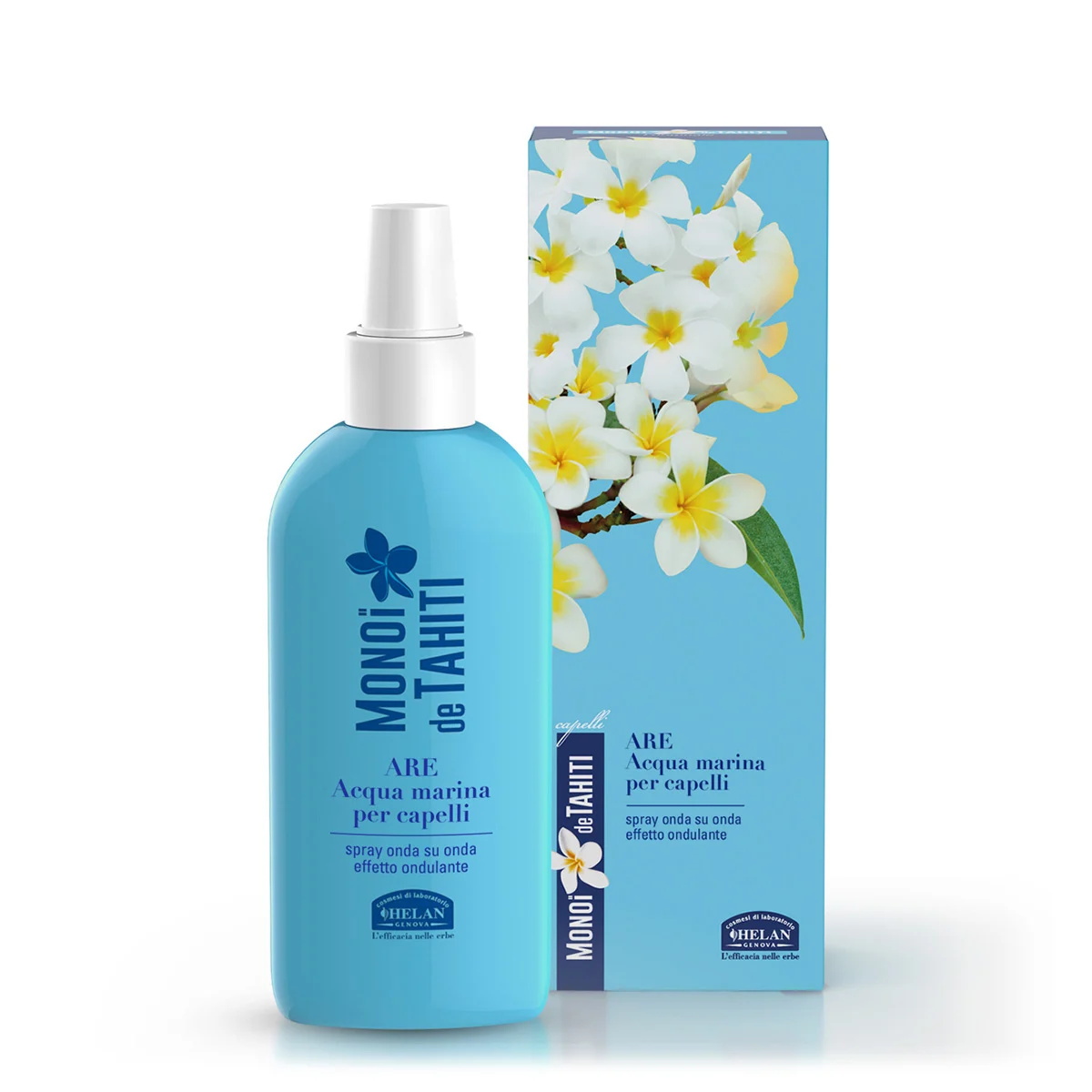 HELAN Monoi de Tahiti – ARE Acqua Marina per Capelli Effetto Ondulante