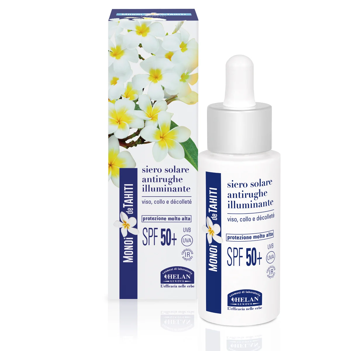 HELAN Monoi de Tahiti – Siero Solare Antirughe Illuminante SPF 50+