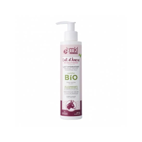 Mkl - Latte d'Asino Biologico Idratante Corpo e Mani Idratante Biologico 200ml
