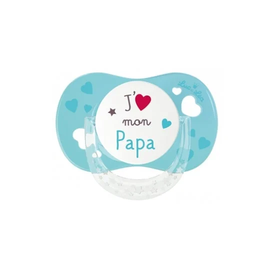 Luc e Lea Chupete Silicona I Love My Dad +6 Meses 1ud