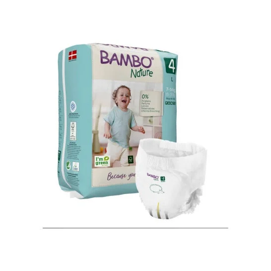 Bambo Nature Pantaloni per Pannolini Taglia 4 7-14kg 20 Unità