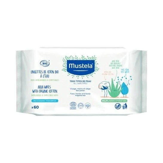 Mustela Water Wipes confezione da 60uds