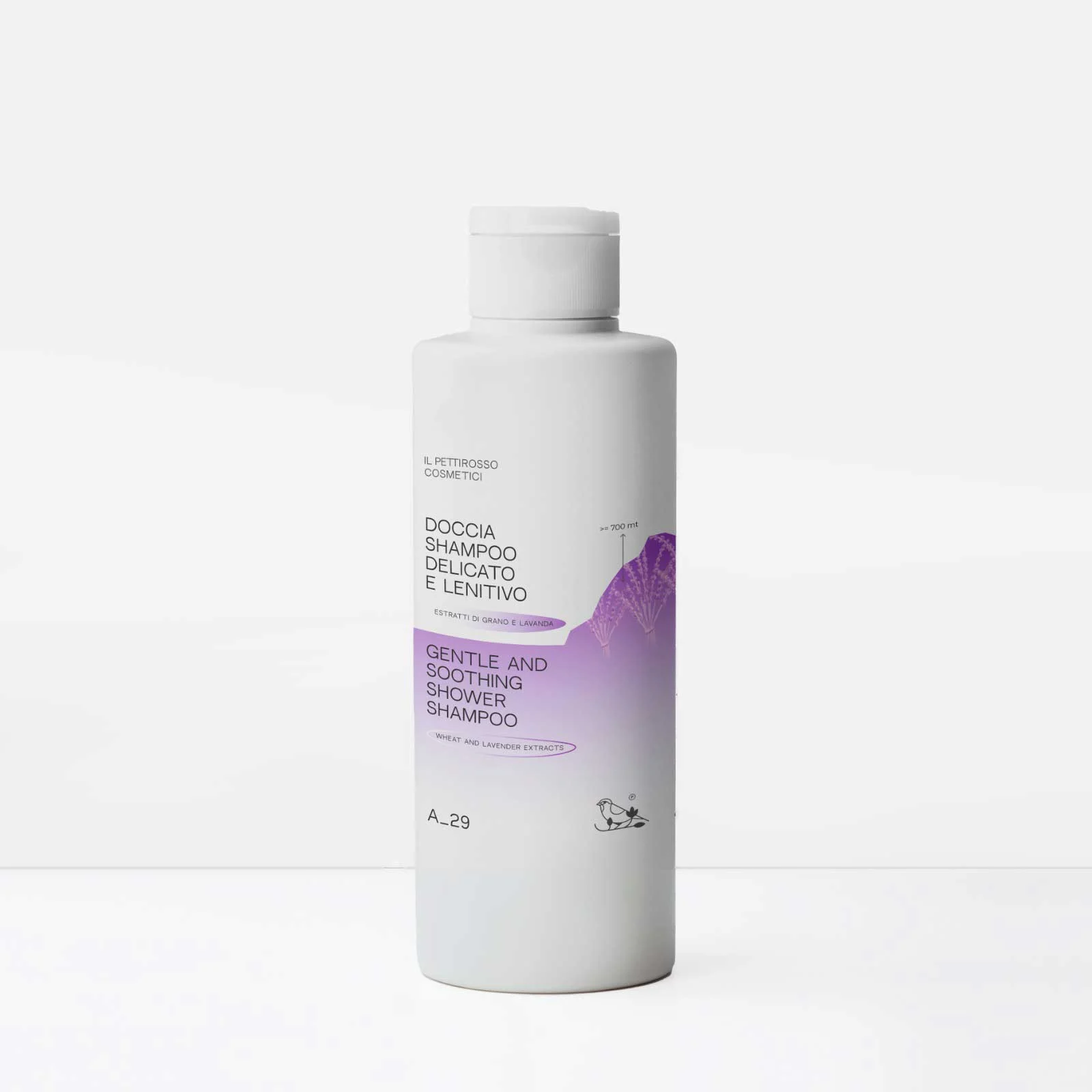 IL PETTIROSSO COSMETICI Doccia Shampoo Delicato e Lenitivo Grano e Lavanda