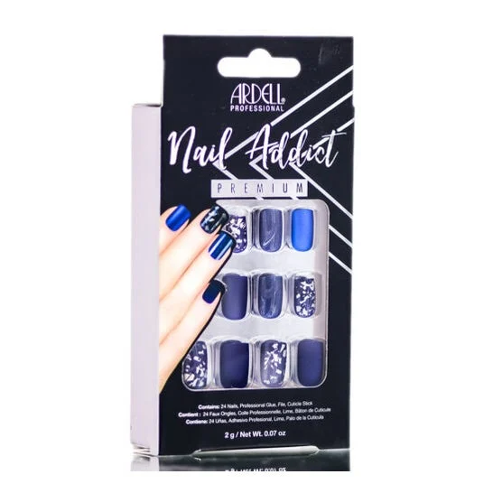 Ardell Kit Nail Addict Matte Blue Tip